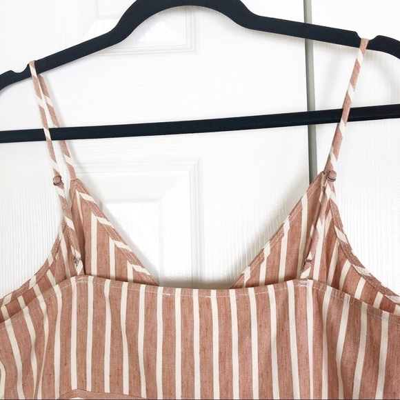 New Leith Tan Adobe Molly Striped Jumpsuit - Picture 6 of 8